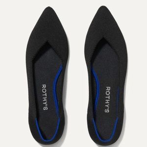 Rothy’s black “the point” ballet flats 7.5